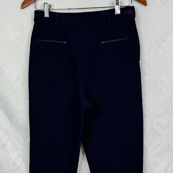 Vintage Guess Men's Navy Ribbed Trouser Pants Size 28 Made in the USA - Picture 5 of 7